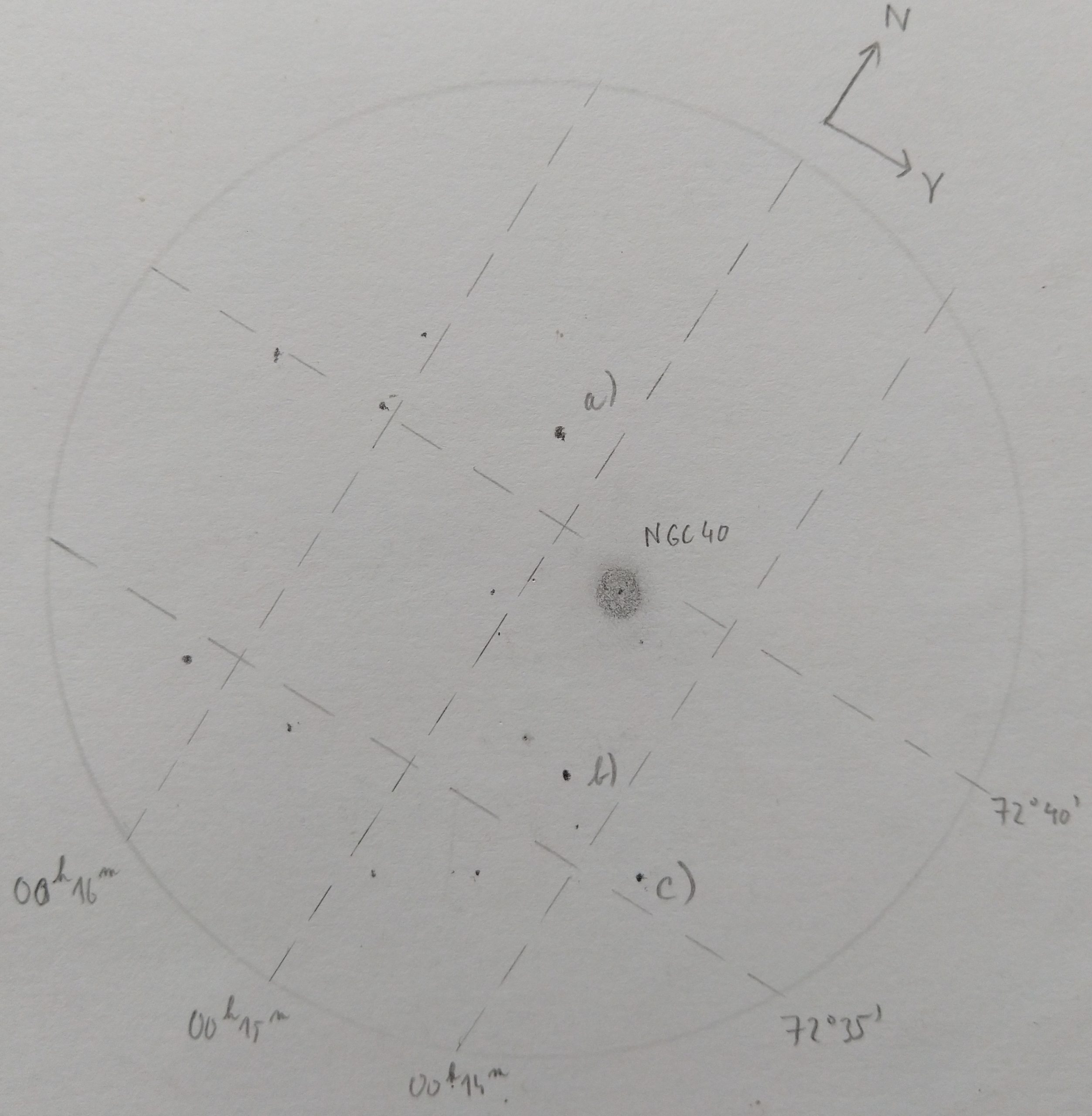 Planetární mlhovina NGC 40 v souhvězdí Kefea.